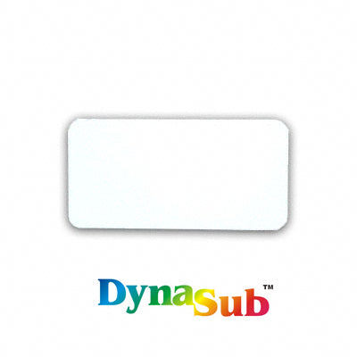 1.5x3 ID Badge DynaSub® Aluminum - White Gloss