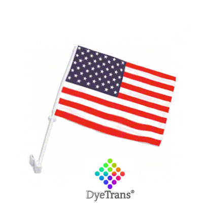 DyeTrans Sublimation Blank Car Flag - 8