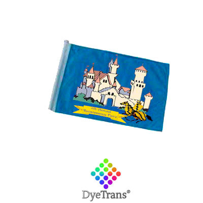 DyeTrans Sublimation Blank Car Flag - 7.5