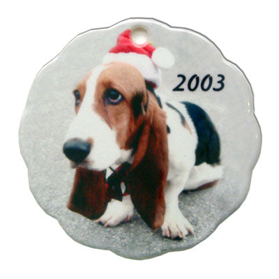 DyeTrans Sublimation Blank Porcelain Ornament - 2.875