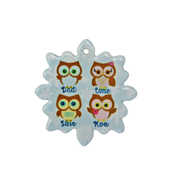 DyeTrans Sublimation Blank Porcelain Ornament - 2.875