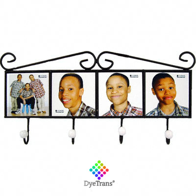 DyeTrans Wrought Iron Coat Hanger with Ceramic Bead Hook for Select 4