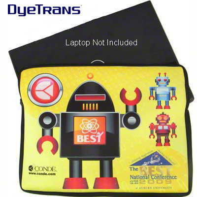 DyeTrans Sublimation Blank Neoprene Laptop Sleeve w/Zipper - 10.8