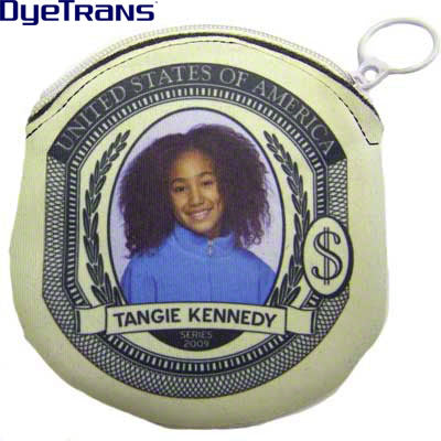 DyeTrans Sublimation Blank Scuba Foam Coin Purse - 4.5