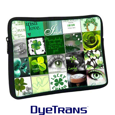 DyeTrans Sublimation Blank Neoprene Laptop Sleeve w/Zipper - 13.5