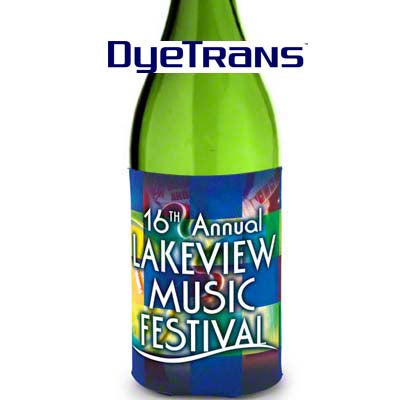 DyeTrans Sublimation Blank Neoprene Tall Water Bottle Hugger