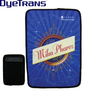 DyeTrans Sublimation Blank Neoprene iPad Mini Sleeve w/Zipper - 5.3
