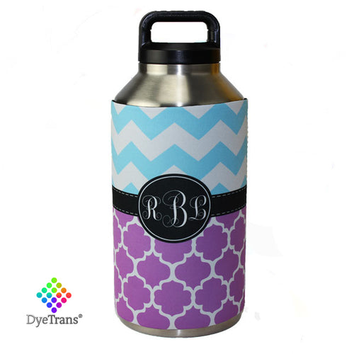DyeTrans Sublimation Blank Neoprene Hugger - Fits Yeti 64oz Rambler Bottle