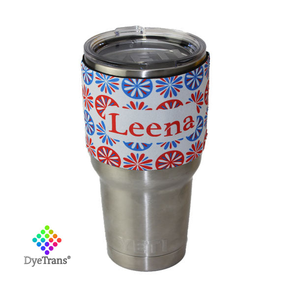 DyeTrans Sublimation Blank Neoprene Hugger - Fits Yeti 30oz Rambler Tumbler