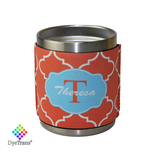 DyeTrans Sublimation Blank Neoprene Hugger - Fits Yeti Lowball Tumbler