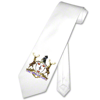 DyeTrans® Matte White Poly Satin Neck Tie