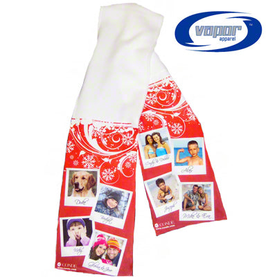 8in x 60in Vapor® Fleece Sublimation Ready Scarf