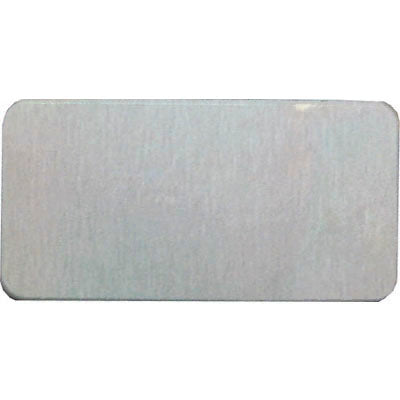 1.5x3 Satin Silver Name Badge DyeTrans® Aluminum