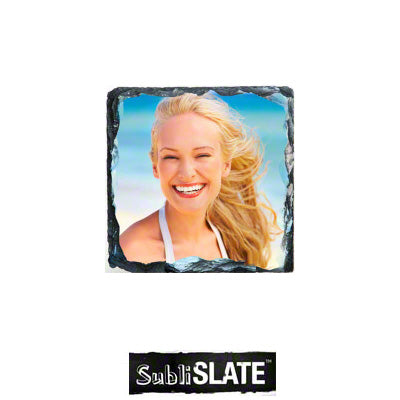 SubliSlate Sublimation Blank Slate Coaster - 3.5