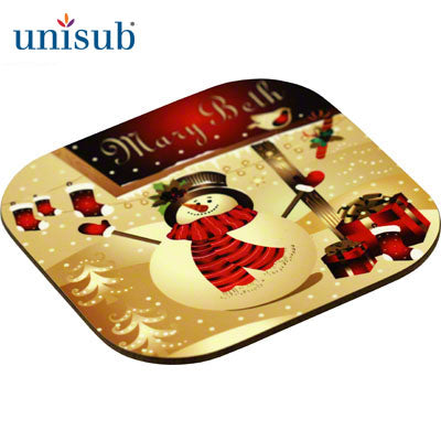 Unisub Sublimation Blank Hardboard Coaster - 4