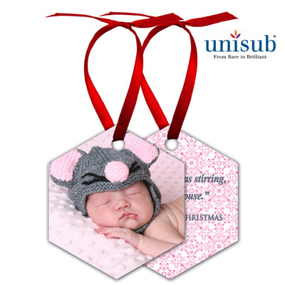 Unisub Sublimation Blank Aluminum Ornament - 2.6