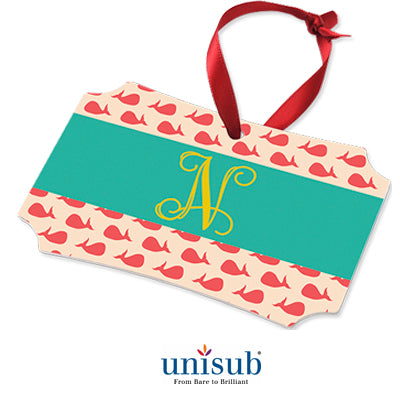 Unisub Sublimation Blank Aluminum Ornament - 3.94