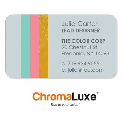 ChromaLuxe Sublimation Blank Aluminum Business Card - 2