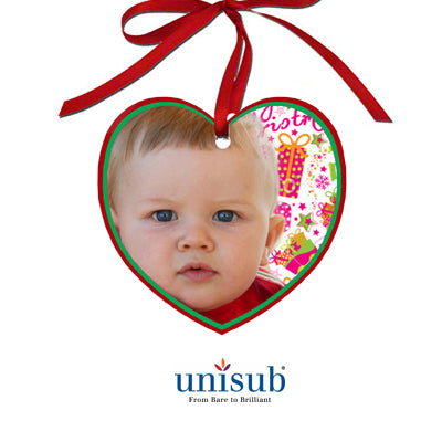 Unisub Sublimation Blank Aluminum Ornament - 2.87