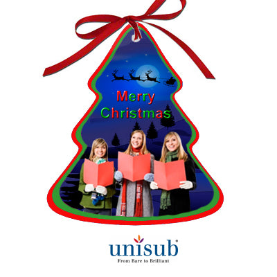 Unisub Sublimation Blank Aluminum Ornament - 3.38