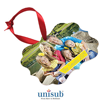Unisub Sublimation Blank Aluminum Ornament - 2.76