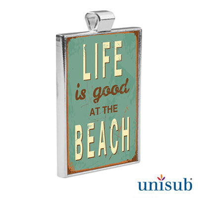 Unisub Sublimation Blank Bezel Pendant - 1.10