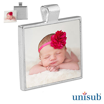 Unisub Sublimation Blank Bezel Pendant - 1.12