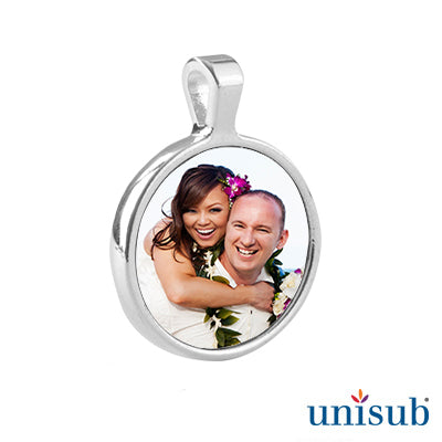 Unisub Sublimation Blank Bezel Pendant - 0.86