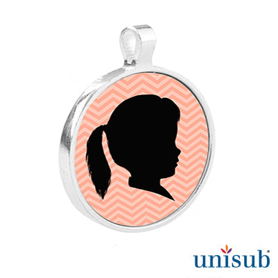 Unisub Sublimation Blank Bezel Pendant - 1.11
