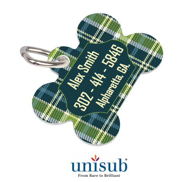 Unisub Sublimation Blank Aluminum Pet Tag - 1.5