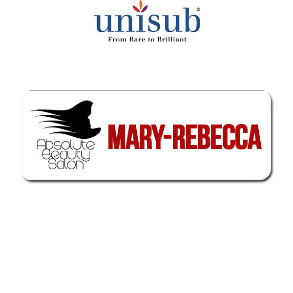 Unisub Sublimation Blank Name Badge - 1