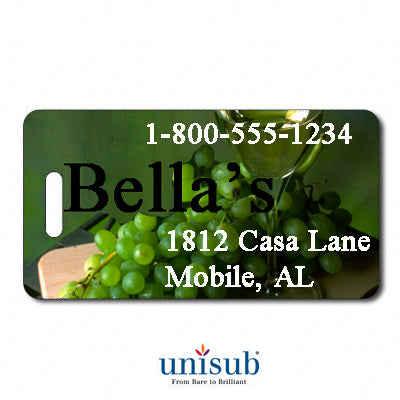 Unisub Sublimation Blank FRP Bag Tag - 3
