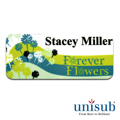 Unisub Sublimation Blank Name Badge - 1.25