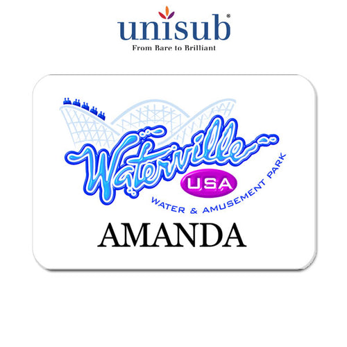 Unisub Sublimation Blank Name Badge - 2