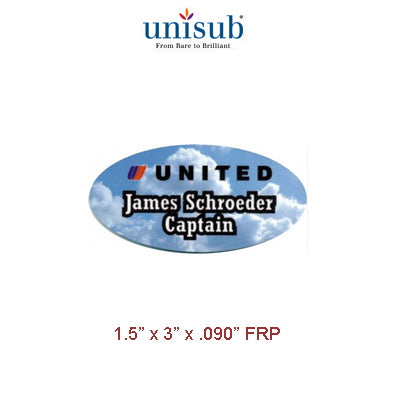 Unisub Sublimation Blank Name Badge - 1.5