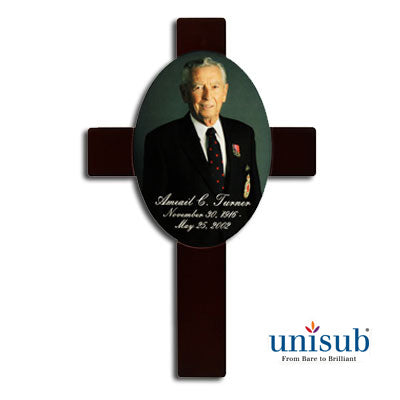 Unisub Cross Award Plaque w/ Hardboard Insert