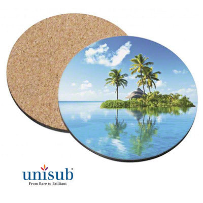 Unisub Sublimation Blank Hardboard Coaster - 3.75