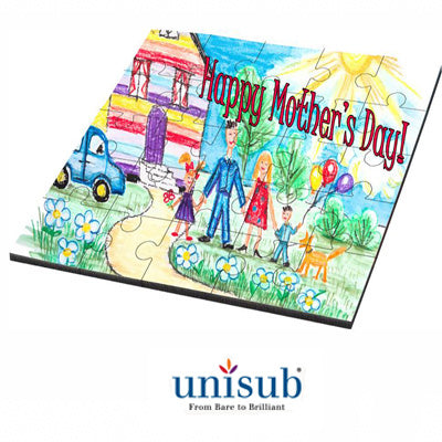Unisub Sublimation Blank Hardboard Puzzle - 6.81