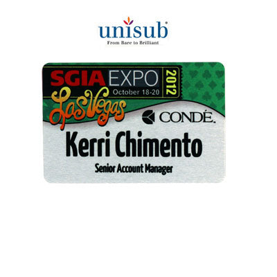 Unisub Sublimation Blank Name Badge - 2