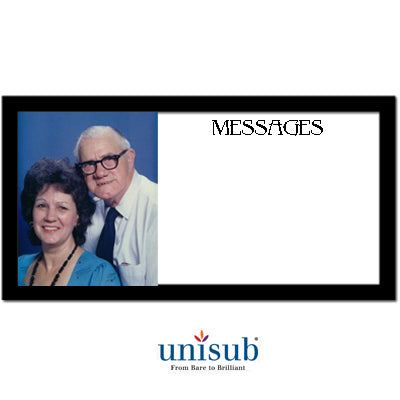 Unisub Sublimation Blank Steel Dry Erase Board - 12