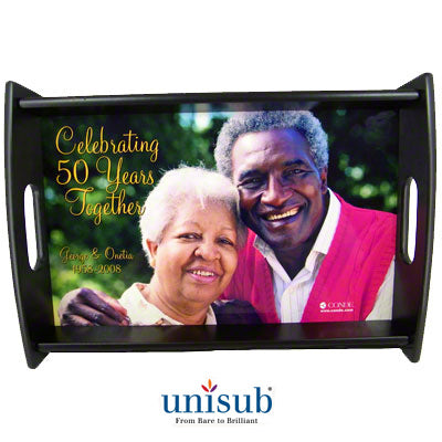 Unisub Sublimation Blank Wood Serving Tray Kit - 13.5