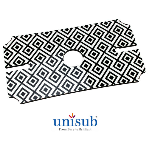 Unisub Sublimation Blank Hardboard Wine Glass Holder Tray - 5.25