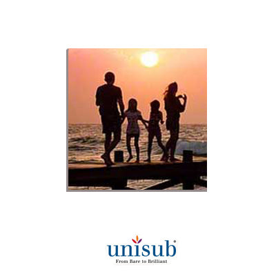 Unisub Sublimation Blank Hardboard Tile - 8