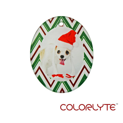 ColorLyte Sublimation Blank Glass Ornament - 2.76